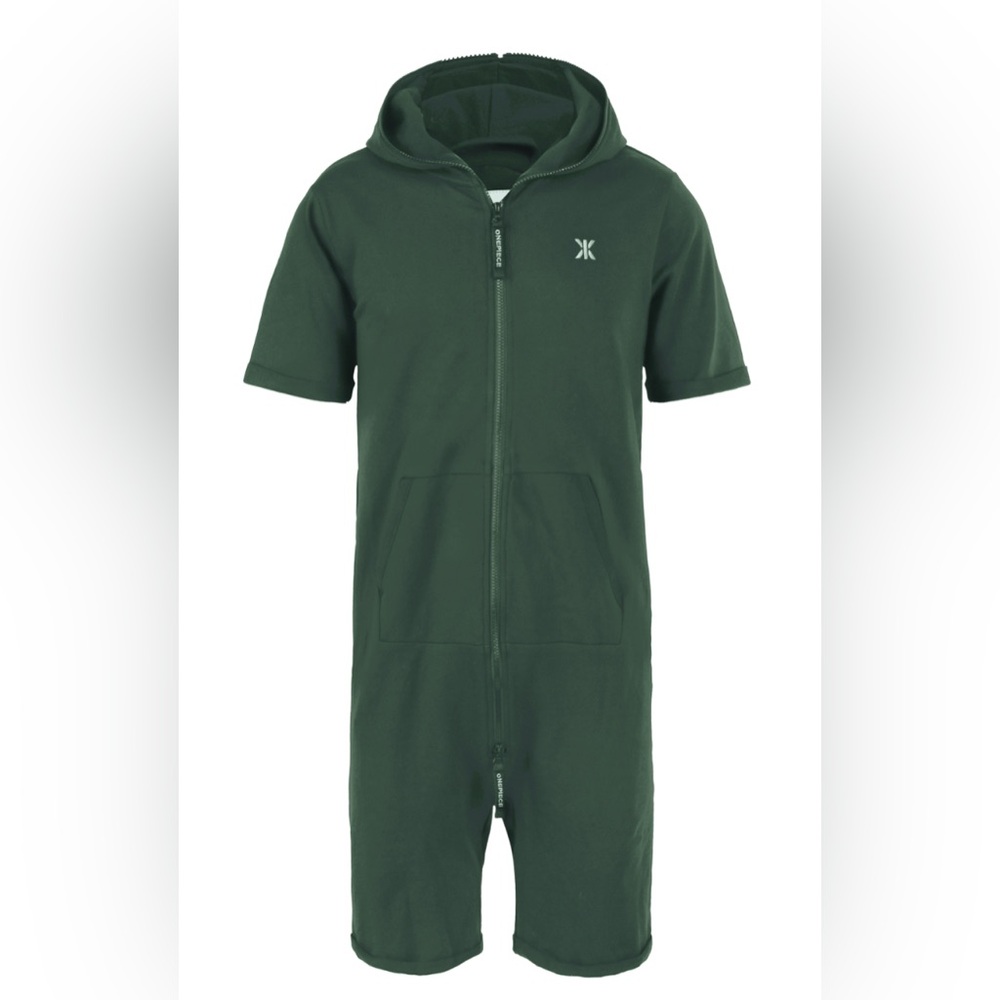 Onepiece Classic Shorts Jumpsuit  Size M  Green - UNISEX